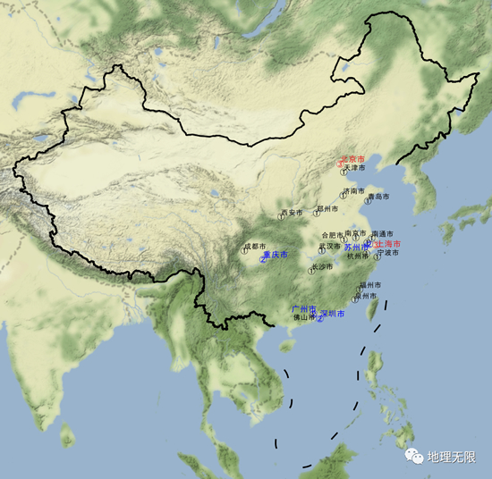 中国内地gdp超过1万亿的城市已达23个